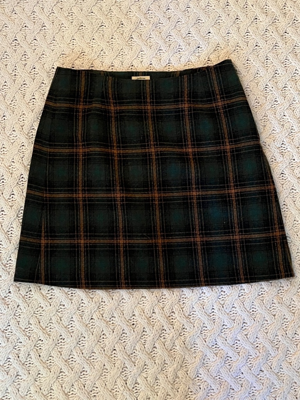 Vintage plaid mini skirt